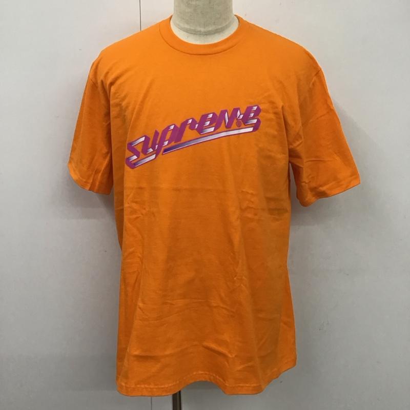 シュプリーム Supreme Tシャツ 半袖 23aw BannerTee 半袖カットソー プリントTシャツ L ロゴ、文字 橙 / オレンジ /  メンズ USED 古着 中古 10115125
