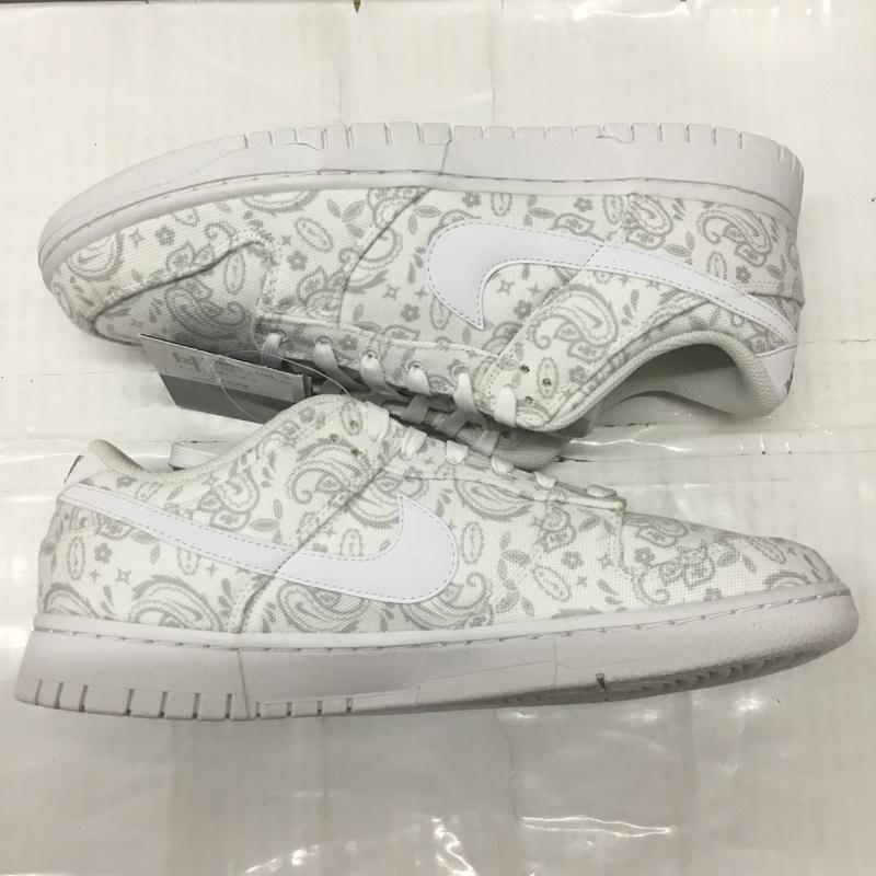 ナイキ NIKE スニーカー スニーカー DJ9955 100 WMNS DUNK LOW ESS 28cm 箱有 ペイズリー 28.0cm ロゴ、文字 白 / ホワイト /  メンズ USED 古着 中古 10111970
