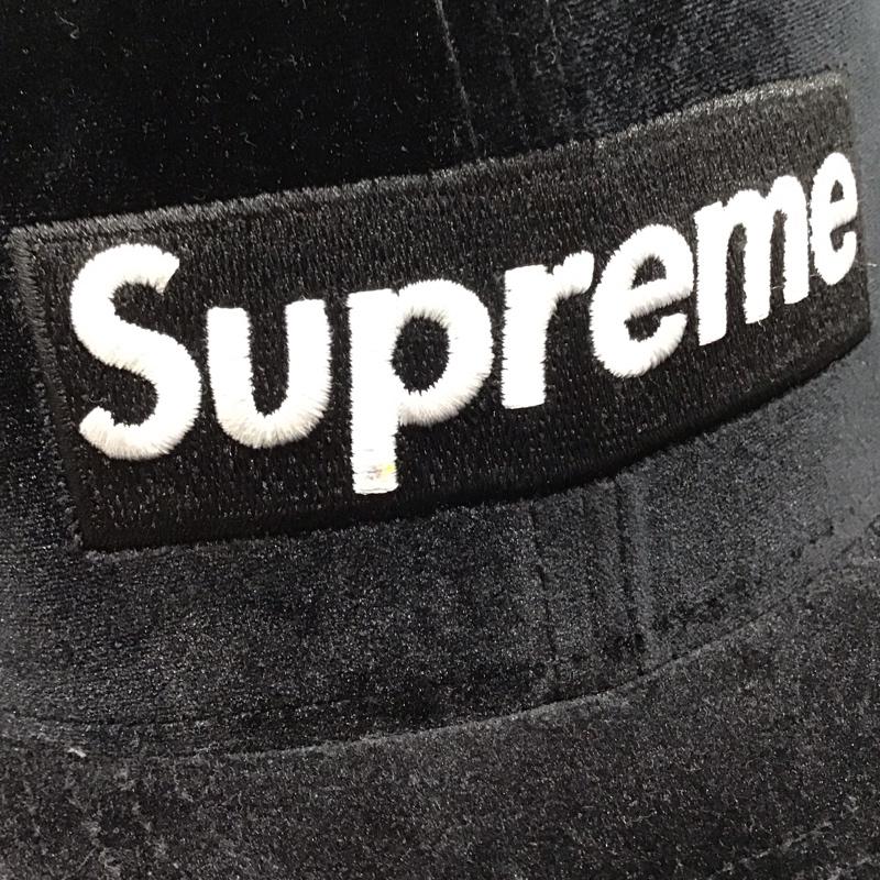 シュプリーム Supreme 帽子 キャップ NEW ERA Velour Box Logo world famous 2022 ロゴ、文字 黒 / ブラック /  メンズ USED 古着 中古 10114327