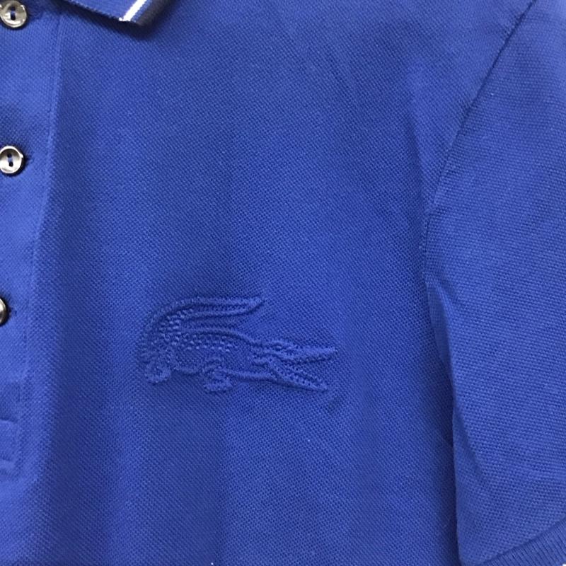 ラコステ LACOSTE ポロシャツ 半袖 半袖ポロシャツ カラーシャツ 半袖カットソー 3 ロゴ、文字 青 / ブルー /  メンズ USED 古着 中古 10146438