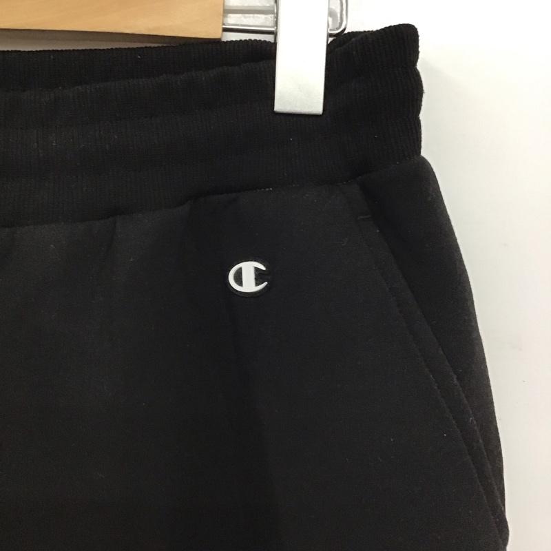 チャンピオン Campion パンツ ワークパンツ、ペインターパンツ c3-as201 スウェットパンツ ワイドパンツ L ロゴ、文字 黒 / ブラック /  メンズ USED 古着 中古 10147260