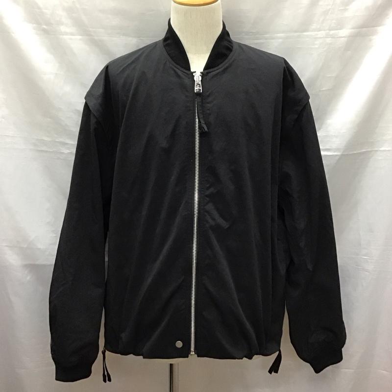 ウィム バイ リドム WYM LIDNM ジャケット、上着 ジャンパー、ブルゾン wyjk942 DETACHABLE NYLON GABA FLIGHT BLOUSON L 無地 黒 / ブラック /  メンズ USED 古着 中古 10122096