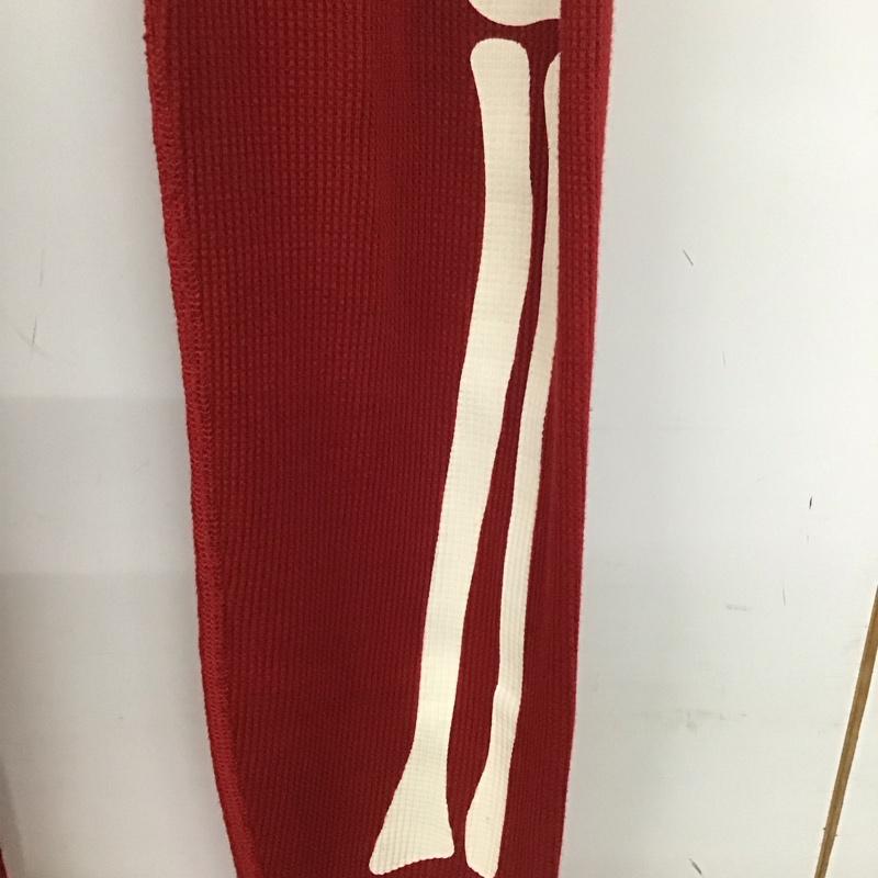 シュプリーム Supreme ボトムス ボトムス 2023-24AW ヘインズ骸骨サーマルパンツ スパッツ アンダーウェア S ロゴ、文字 赤 / レッド /  メンズ USED 古着 中古 10142566