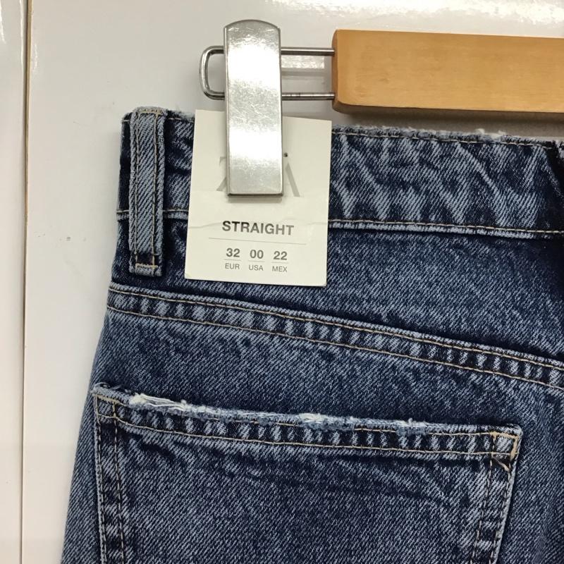 ザラ ZARA パンツ デニム、ジーンズ 4365 264 407 ストレート 無地 青 / ブルー /  レディース USED 古着 中古 10111532