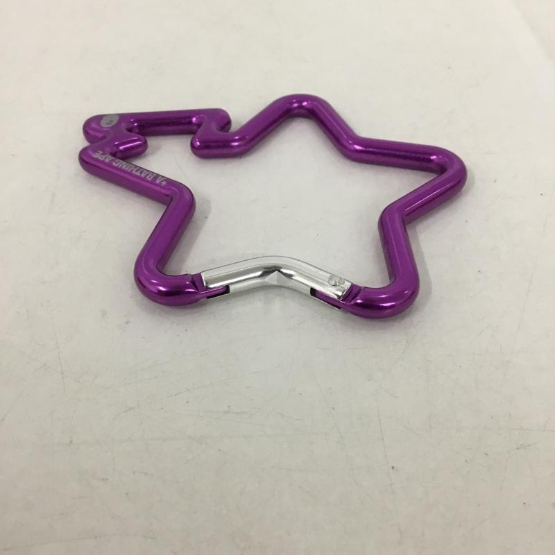 アベイシングエイプ A BATHING APE ファッション小物 ファッション小物 カラビナ BAPESTA ロゴ、文字 紫 / パープル /  メンズ USED 古着 中古 10145476