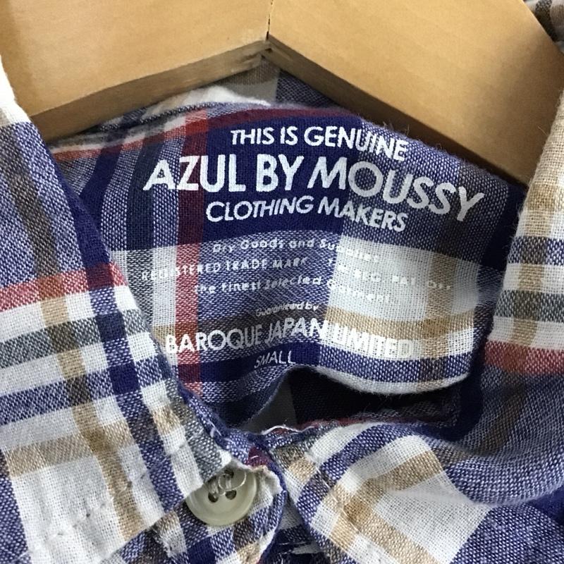 アズールバイマウジー AZUL BY MOUSSY シャツ、ブラウス 長袖 長袖シャツ チェックシャツ カラーシャツ S チェック マルチカラー / マルチカラー /  レディース USED 古着 中古 10136262