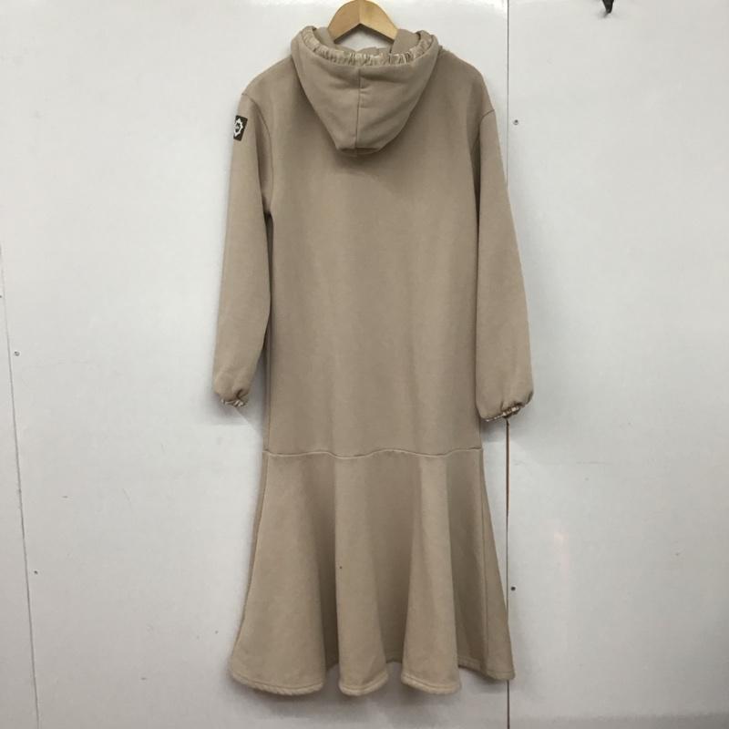 レディー Rady ワンピース ロングスカート nt0041 長袖ロングワンピース フーディーワンピース スウェットロングワンピース S 無地 ベージュ / ベージュ /  レディース USED 古着 中古 10143589