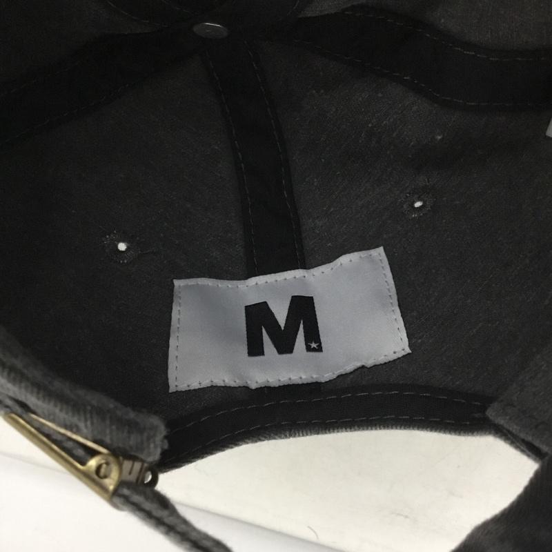 エム M 帽子 キャップ ロゴ、文字 チャコールグレー / チャコールグレー /  メンズ USED 古着 中古 10138030
