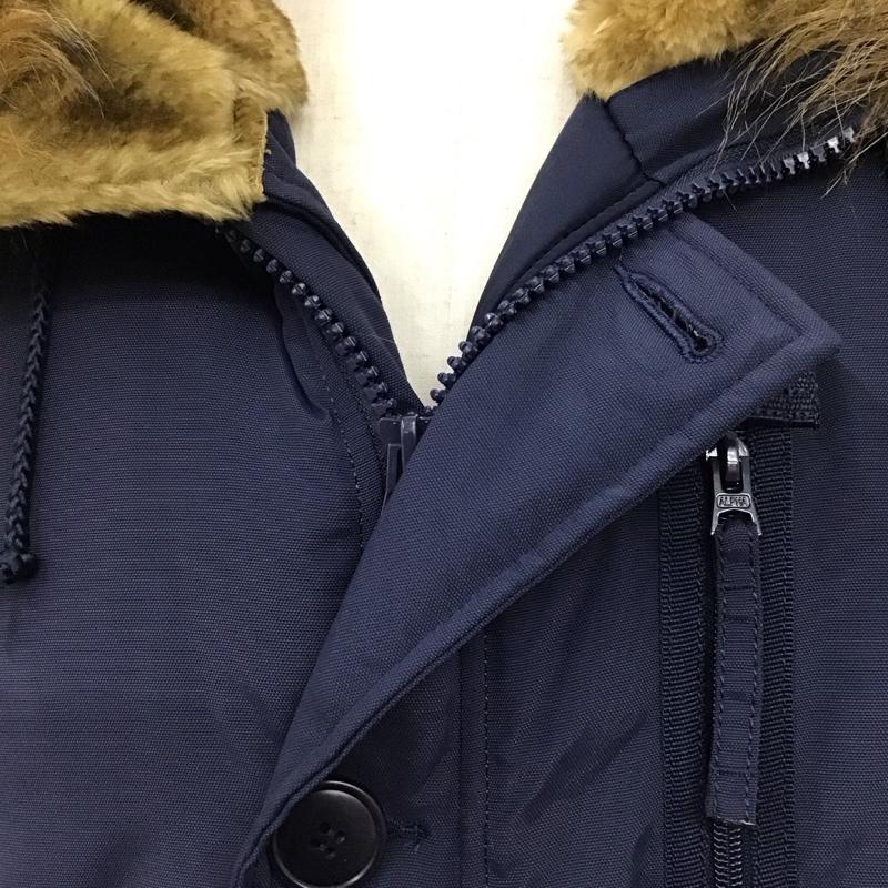アルファインダストリー Alpha Industries コート コート一般 XXL 無地 紺 / ネイビー /  メンズ USED 古着 中古 10120533
