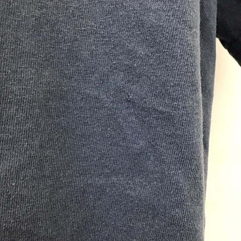 カーハート Carhartt カットソー 半袖 半袖カットソー プリントTシャツ ヘンリーネックカットソー XXL ロゴ、文字 青 / ブルー /  メンズ USED 古着 中古 10119950