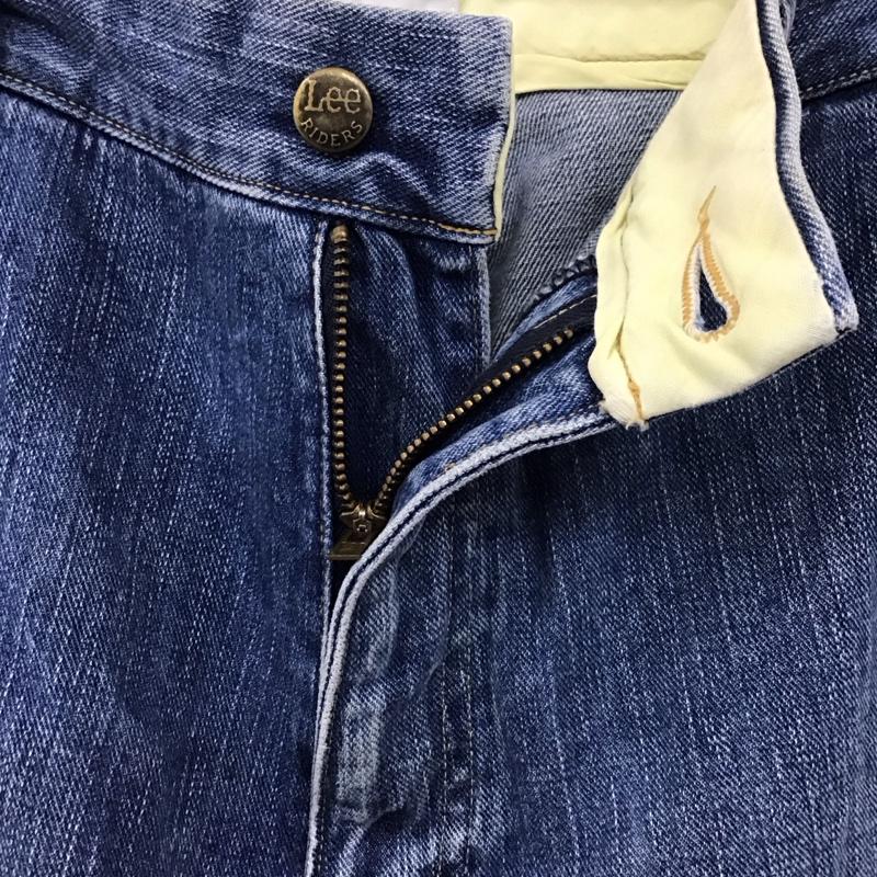 リー Lee パンツ デニム、ジーンズ デニムパンツ ストレートパンツ ワイドパンツ カジュアルパンツ S 無地 インディゴ / インディゴ /  メンズ USED 古着 中古 10121457