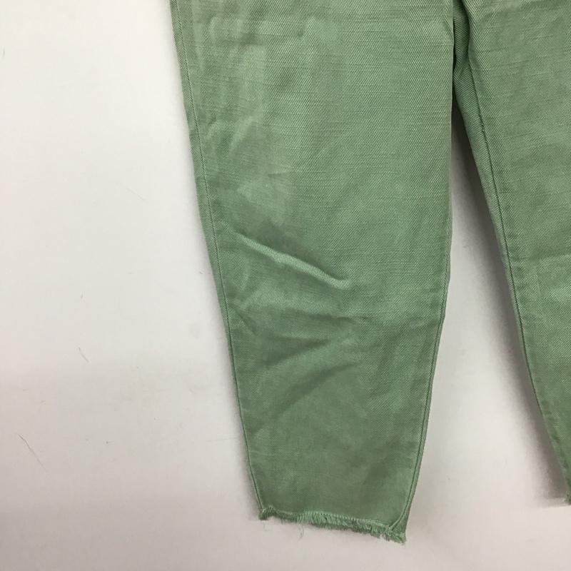 ザラ ZARA パンツ ワークパンツ、ペインターパンツ ワークパンツ ワイドパンツ カジュアルパンツ L 無地 緑 / グリーン /  メンズ USED 古着 中古 10149580