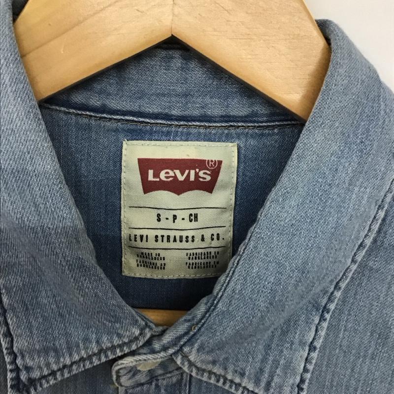 リーバイス Levi s シャツ、ブラウス 長袖 S 無地 水色 / ライトブルー /  メンズ USED 古着 中古 10130021