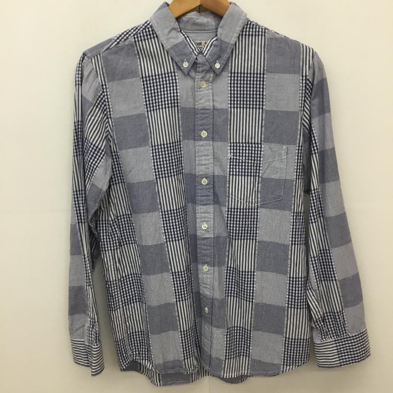 ガイジンメイド GAIJIN MADE シャツ、ブラウス 長袖 GAIJIN MADE 長袖シャツ チェック M チェック 白 / ホワイト / X 青 / ブルー /  メンズ USED 古着 中古 10135899