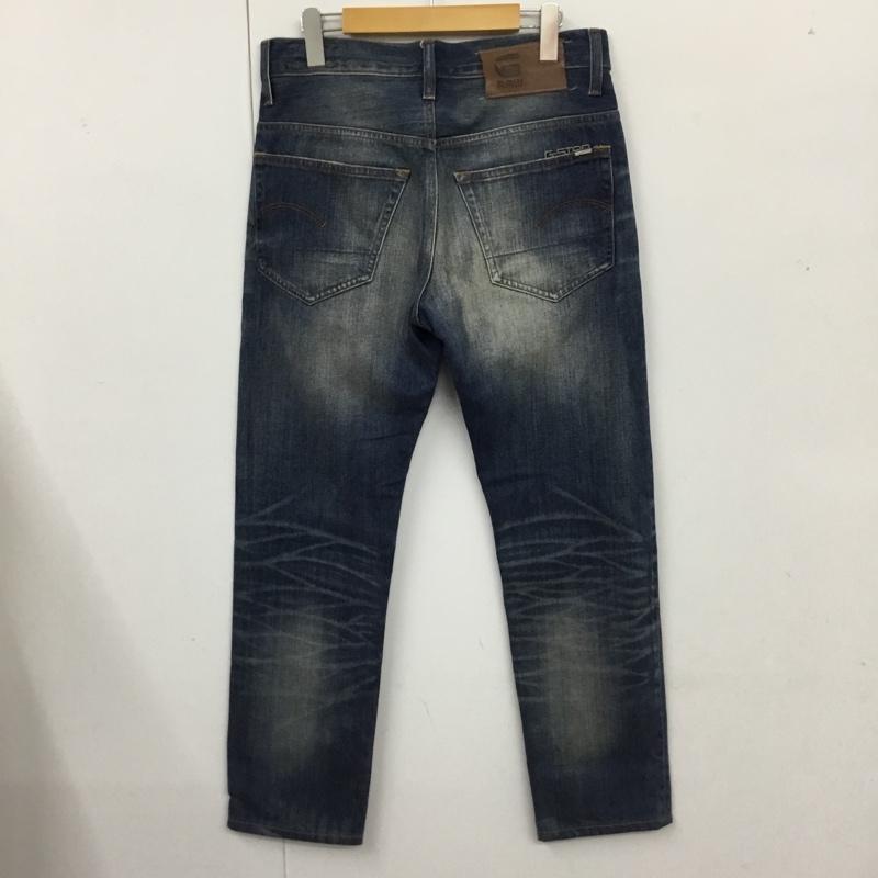 ジースターロゥ G-STAR RAW パンツ デニム、ジーンズ 3301 ストレート 30 30 ロゴ、文字 青 / ブルー /  メンズ USED 古着 中古 10117631