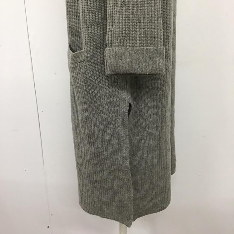 ポロラルフローレン POLO RALPH LAUREN カーディガン 長袖 長袖カーディガン ニットカーデガン 前開き S 無地 灰 / グレー /  レディース USED 古着 中古 10125275