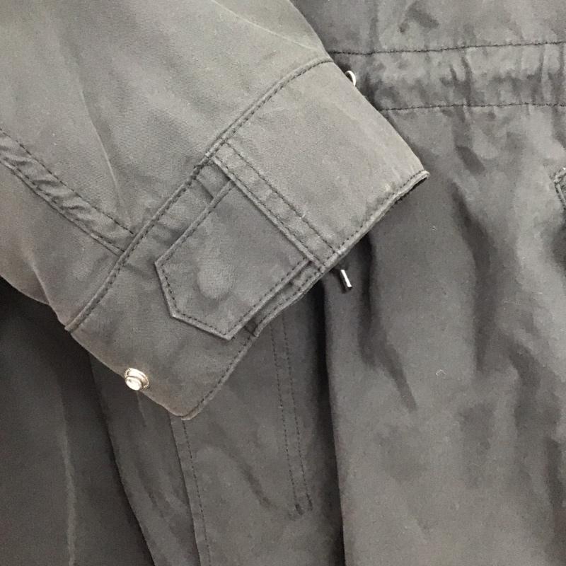 アダムエロペ ADAM ET ROPE  ジャケット、上着 ジャンパー、ブルゾン gvo-19030-b モッズコート ジップアップジャケット アウター L 無地 黒 / ブラック /  メンズ USED 古着 中古 10140308