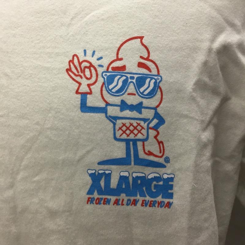 エクストララージ XLARGE Tシャツ 半袖 半袖カットソー プリントTシャツ クルーネックカットソー M プリント 白 / ホワイト /  メンズ USED 古着 中古 10122891