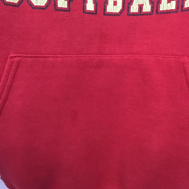 ジャージーズ JERZEES パーカー 長袖 長袖パーカー プルオーバーパーカー スウェット M ロゴ、文字 赤 / レッド /  メンズ USED 古着 中古 10148236