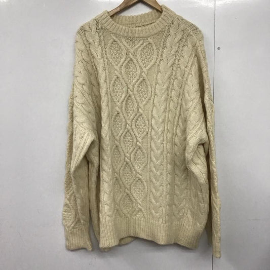 セレクトモカ select MOCA ニット、セーター 長袖 10008256 ケーブルオーバーサイズニット FREE 無地 アイボリー / アイボリー /  レディース USED 古着 中古 10142793