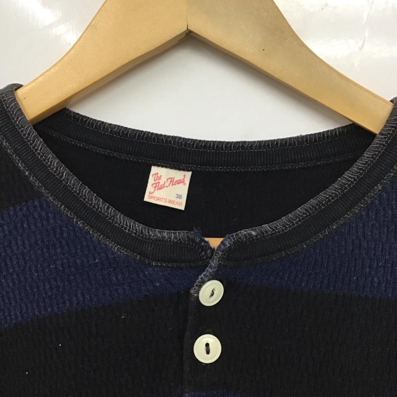 フラットヘッド The Flat Head カットソー 長袖 38 ボーダー柄 マルチカラー / マルチカラー /  メンズ USED 古着 中古 10131058
