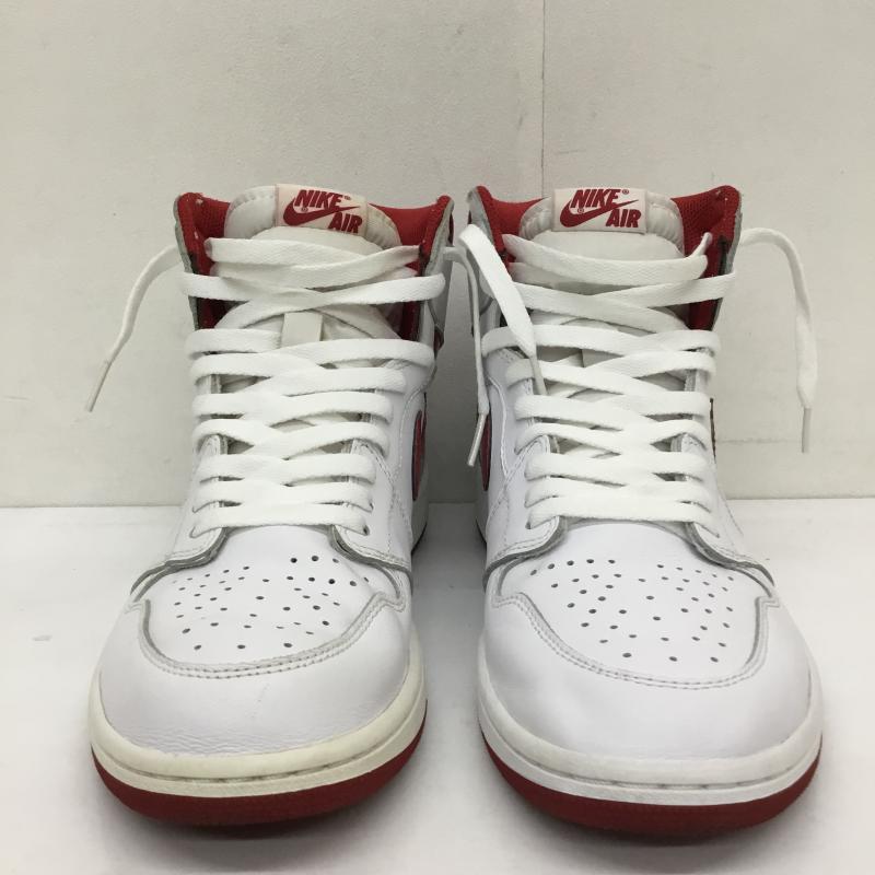 ナイキ NIKE スニーカー スニーカー 555088-103 Air Jordan 1 Retro High Metallic Red エアジョーダン 1 レトロ ハイ メタリック レッド 28.0cm ロゴ、文字 白 / ホワイト / X 赤 / レッド /  メンズ USED 古着 中古 10124075