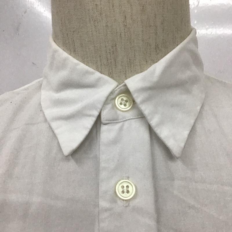 ブラックコムデギャルソン BLACK COMME des GARCONS シャツ、ブラウス 長袖 長袖シャツ カジュアルシャツ カラーシャツ M 無地 白 / ホワイト / X 灰 / グレー /  メンズ USED 古着 中古 10111663