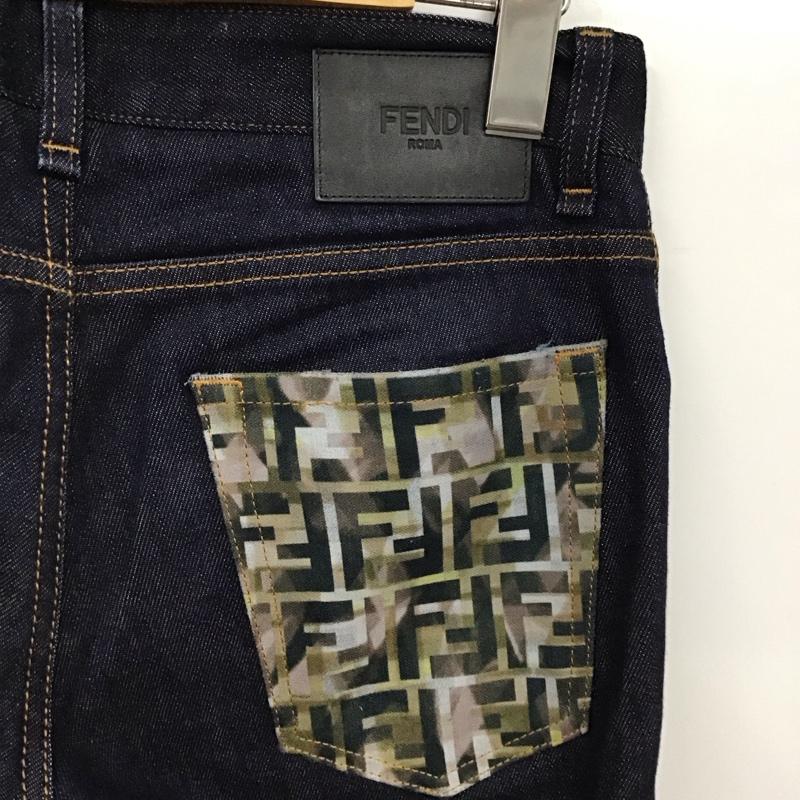 フェンディ FENDI パンツ デニム、ジーンズ FLP201 30インチ 無地 インディゴ / インディゴ /  メンズ USED 古着 中古 10117126