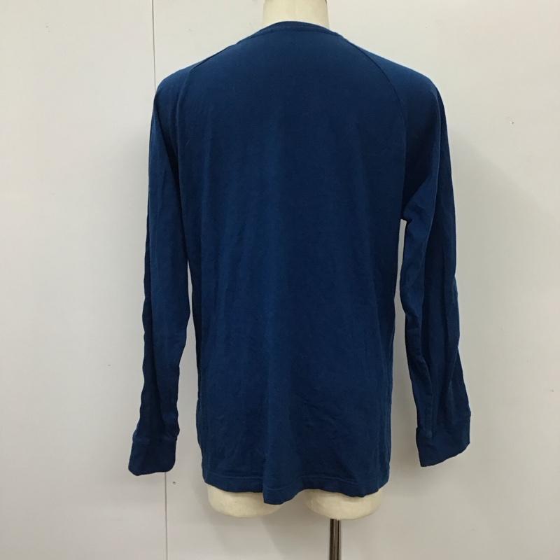 アディダスオリジナルス adidas originals カットソー 長袖 DV1559 スリーストライプ長袖Tシャツ ジャージ ラグラン ロゴ、文字 青 / ブルー /  メンズ USED 古着 中古 10117335