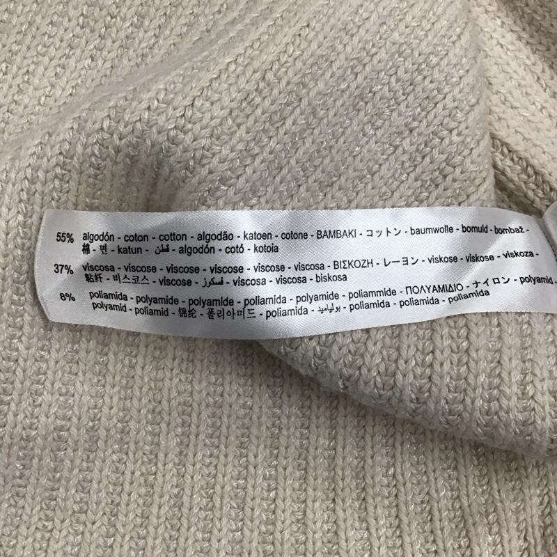 ザラ ZARA ベスト ベスト 3519 056 806 Vネック ニットベスト M 無地 アイボリー / アイボリー /  レディース USED 古着 中古 10118450