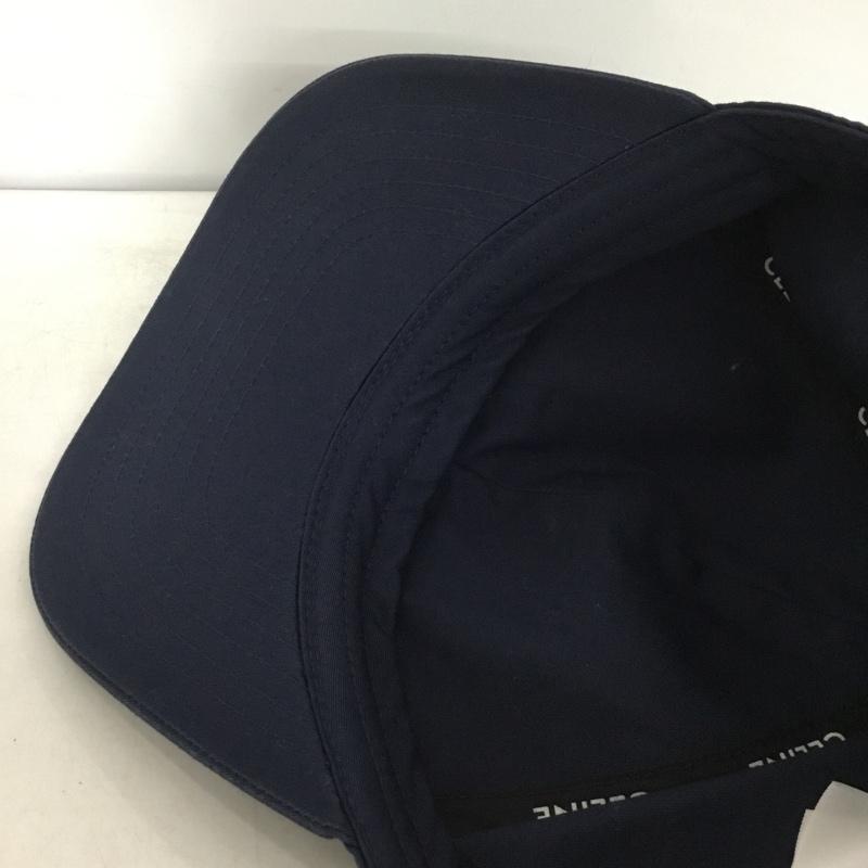 セリーヌ CELINE 帽子 キャップ 2AUA1969P ベースボールキャップ コットン 無地 X ロゴ、文字 紺 / ネイビー /  メンズ USED 古着 中古 10147445