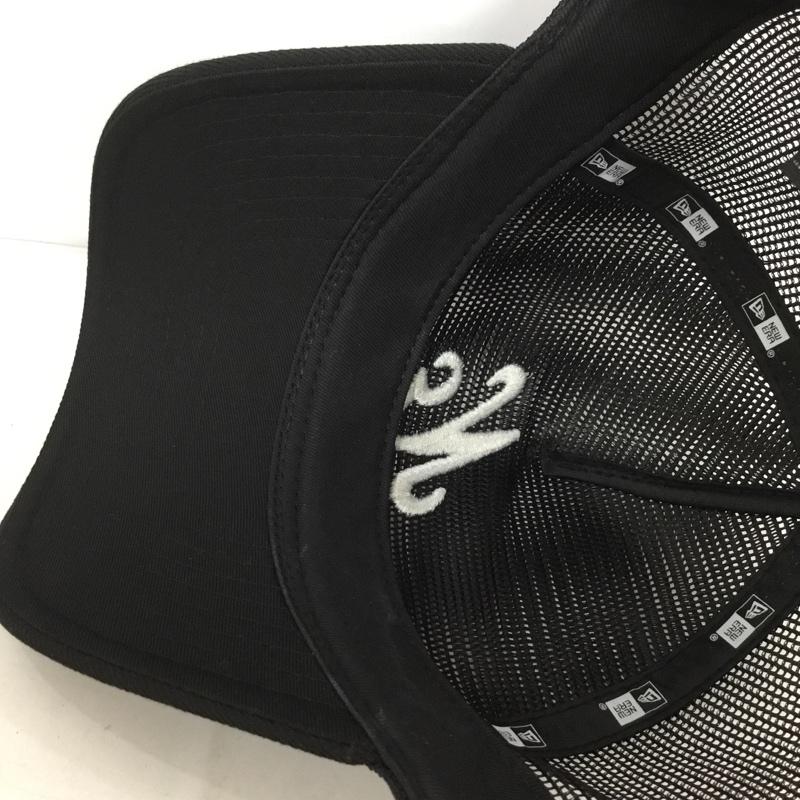 ニューエラ NEW ERA 帽子 キャップ メッシュキャップ クラシックロゴ ロゴ、文字 黒 / ブラック /  メンズ USED 古着 中古 10144299