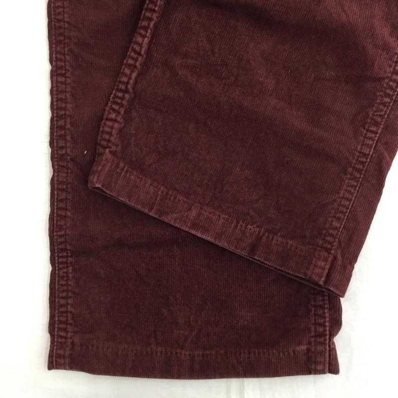 グラミチ GRAMICCI パンツ ワークパンツ、ペインターパンツ コーデュロイパンツ L 無地 えんじ / ワインレッド /  メンズ USED 古着 中古 10140173