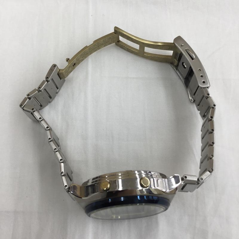 カシオ CASIO 腕時計 デジタル カシオ50周年記念CASIOTRON TRN-50 ロゴ、文字 銀 / シルバー /  メンズ USED 古着 中古 10150357