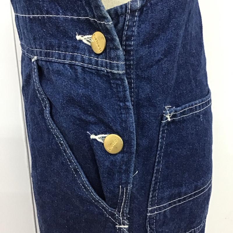 カーハート Carhartt サロペット・オーバーオール サロペット、オーバーオール オーバーオール オールインワン ワイドパンツ カジュアルパンツ デニムパンツ 無地 インディゴ / インディゴ /  レディース USED 古着 中古 10118000