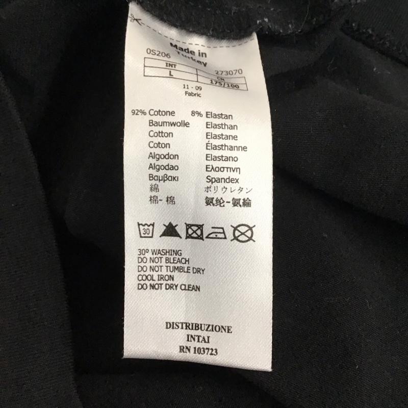 エンポリオアルマーニ EMPORIO ARMANI カットソー 長袖 長袖カットソー プリントカットソー クルーネック L ロゴ、文字 黒 / ブラック /  メンズ USED 古着 中古 10136158