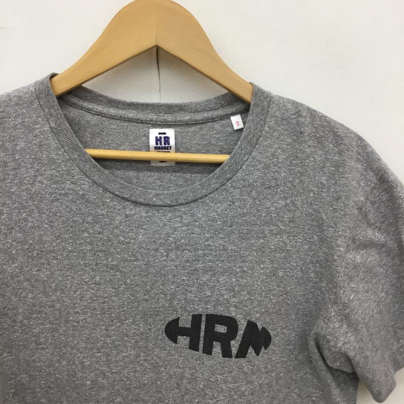 ハリウッドランチマーケット HOLLYWOOD RANCH MARKET Tシャツ 半袖 2 ロゴ、文字 灰 / グレー / X 黒 / ブラック /  メンズ USED 古着 中古 10130861