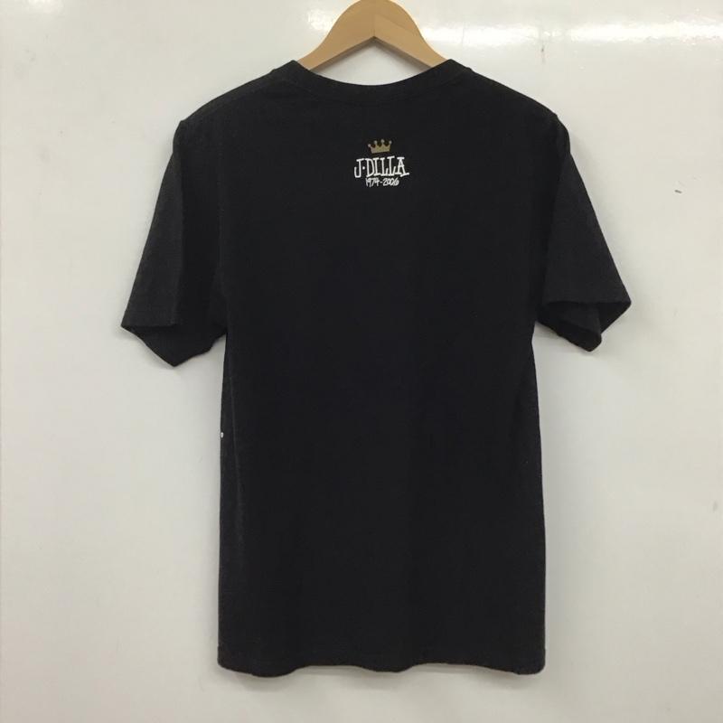 ステューシー STUSSY Tシャツ 半袖 半袖カットソー プリントTシャツ クルーネックカットソー S プリント 黒 / ブラック /  メンズ USED 古着 中古 10136242