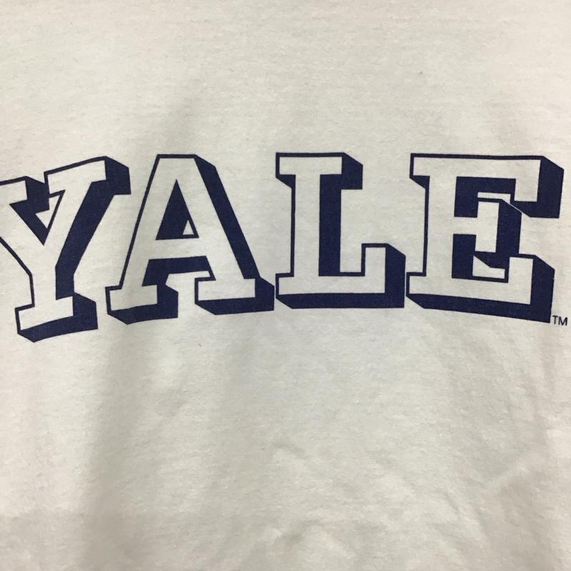 チャンピオン Champion Tシャツ 半袖 半袖カットソー プリントTシャツ クルーネックカットソー L ロゴ、文字 白 / ホワイト /  メンズ USED 古着 中古 10141731