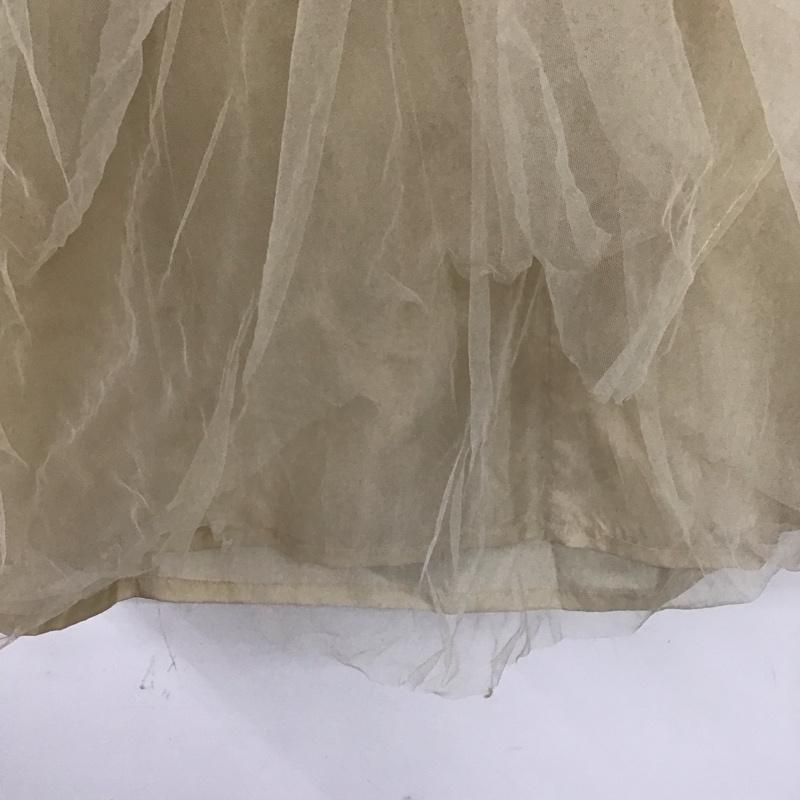 マウジー MOUSSY スカート ロングスカート 010GA730-6680 TULLE DRAWSTRING MAXI SKIRT チュール 1 無地 アイボリー / アイボリー /  レディース USED 古着 中古 10149487