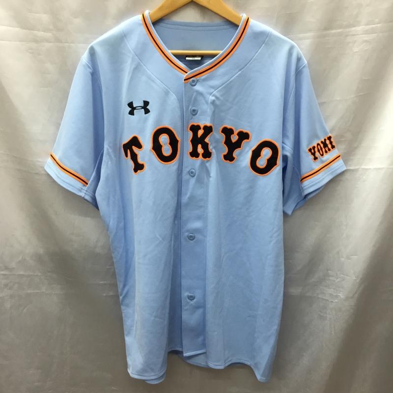 アンダーアーマー UNDER ARMOUR トップス トップス ジャイアンツ レプリカユニホーム 巨人 村田 MURATA 25 L ロゴ、文字 水色 / ライトブルー / X 黒 / ブラック / X 橙 / オレンジ /  メンズ USED 古着 中古 10117814