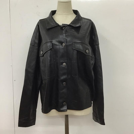 ザラ ZARA ジャケット、上着 ジャケット、ブレザー 2969 275 800 フェイクレザー M 無地 黒 / ブラック /  レディース USED 古着 中古 10112630