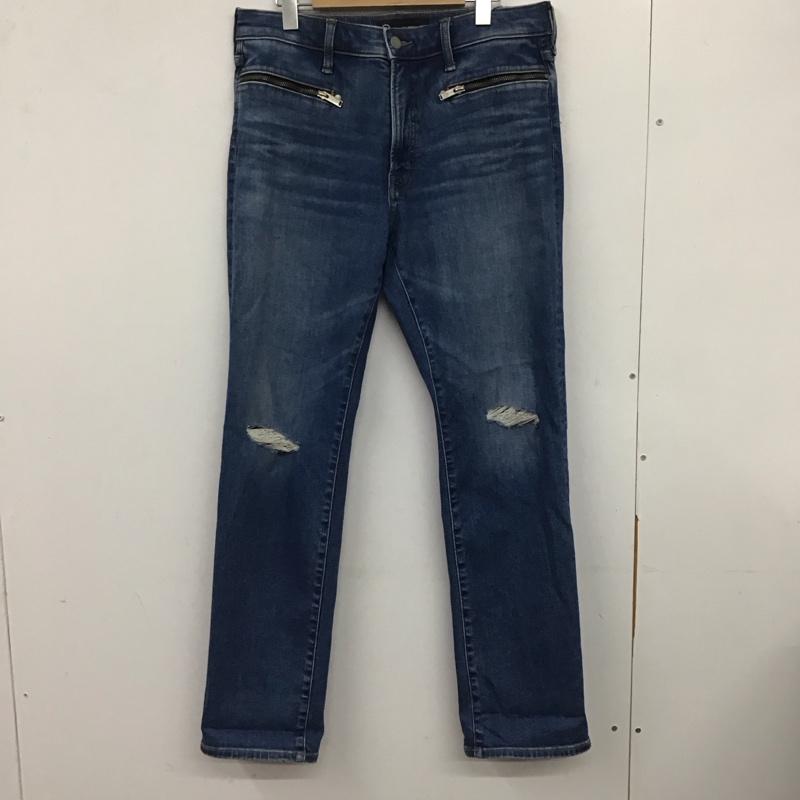 ジーユー GU パンツ デニム、ジーンズ 324h081b UNDERCOVER スリムダメージジーンズ Gパン ストレッチ M ダメージ加工 インディゴ / インディゴ /  メンズ USED 古着 中古 10140281