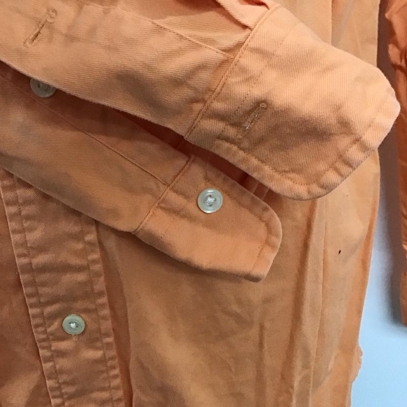ラルフローレン RALPHLAUREN シャツ、ブラウス 長袖 長袖シャツ カラーシャツ ボタンダウンシャツ 長袖カットソー S ロゴ、文字 橙 / オレンジ /  メンズ USED 古着 中古 10124004