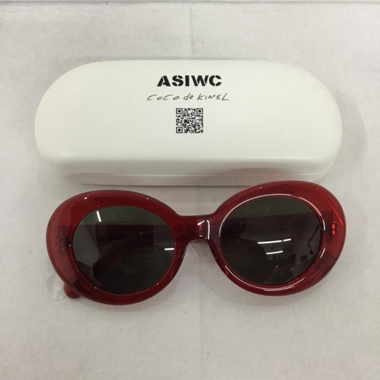 ASIWC ASIWC めがね・サングラス サングラス COCO DE KIMEL ケース付き ロゴ、文字 赤 / レッド / X 黒 / ブラック /  レディース USED 古着 中古 10145511