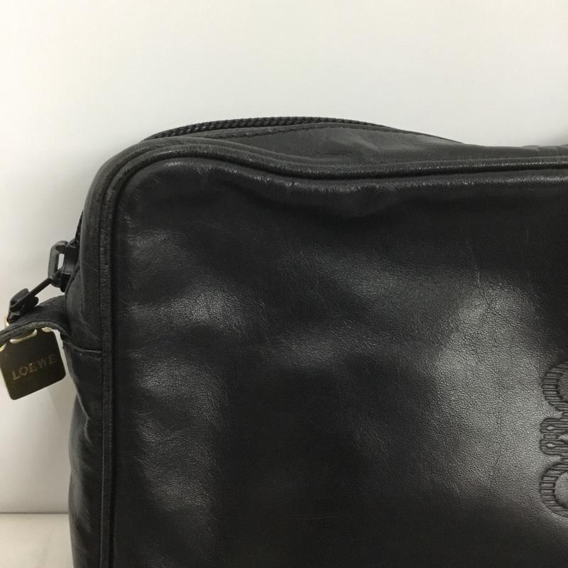 ロエベ LOEWE ショルダーバッグ ショルダーバッグ オールドロエベ ワンポイント 黒 / ブラック /  レディース USED 古着 中古 10137338