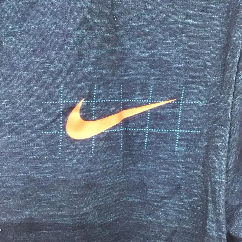 ナイキ NIKE Tシャツ 長袖 DA0650-451 M ロゴ、文字 紺 / ネイビー /  メンズ USED 古着 中古 10128510