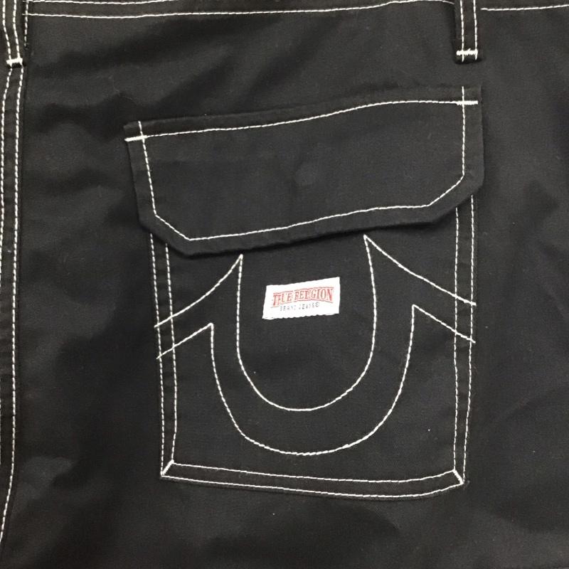 トゥルーレリジョン TRUE RELIGION パンツ ワークパンツ、ペインターパンツ ワイドパンツ カジュアルパンツ ワークパンツ カーゴパンツ 36 無地 黒 / ブラック /  メンズ USED 古着 中古 10142427