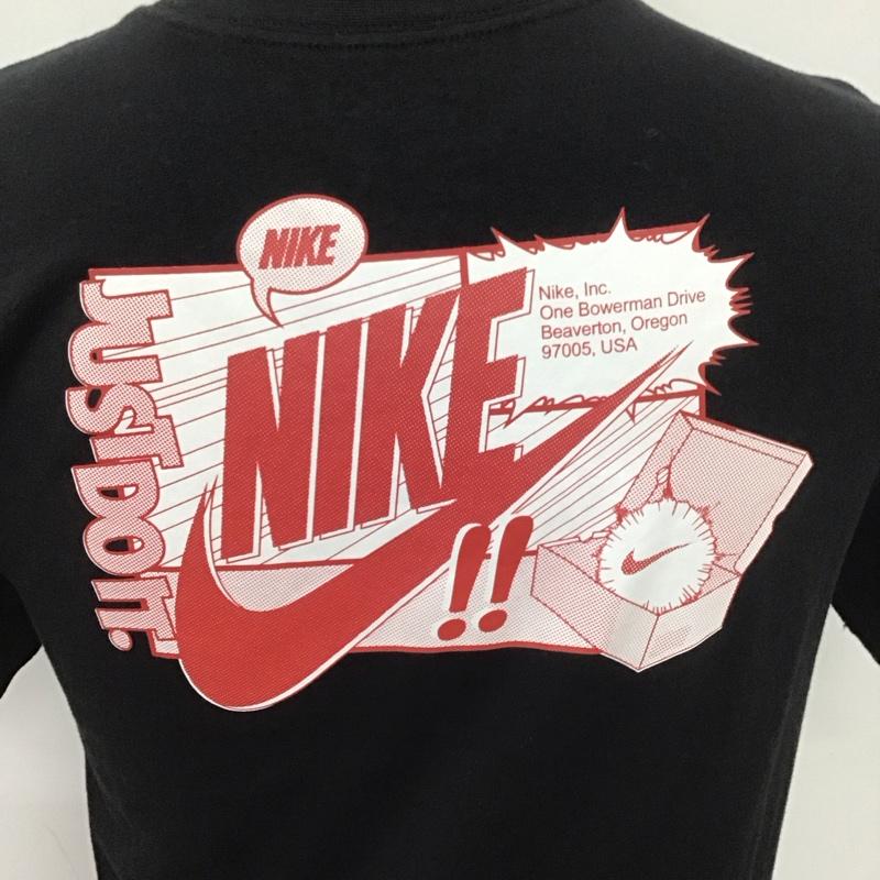 ナイキ NIKE Tシャツ 半袖 CT6869-010 M NSW TEE FTWR DSTRD BM バックプリント S ロゴ、文字 黒 / ブラック /  メンズ USED 古着 中古 10107316
