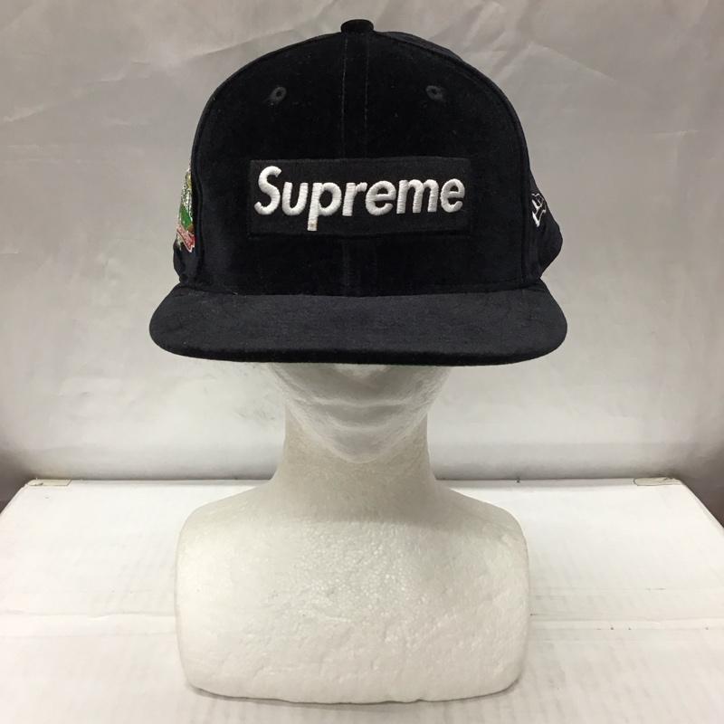 シュプリーム Supreme 帽子 キャップ NEW ERA Velour Box Logo world famous 2022 ロゴ、文字 黒 / ブラック /  メンズ USED 古着 中古 10114327
